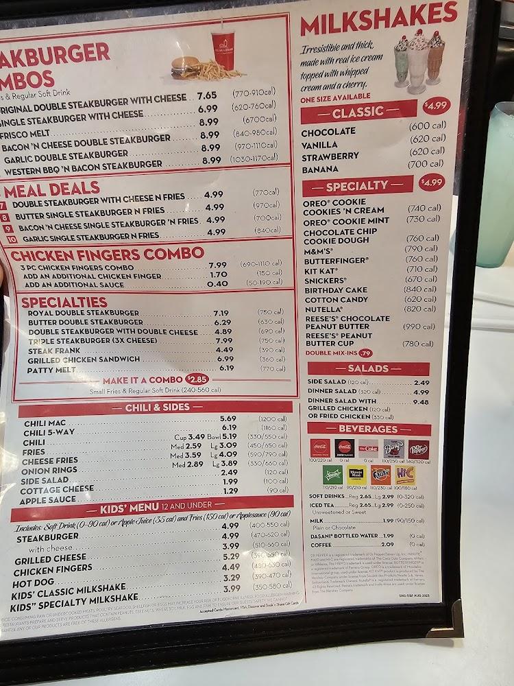 Steak 'n Shake Menu image 2
