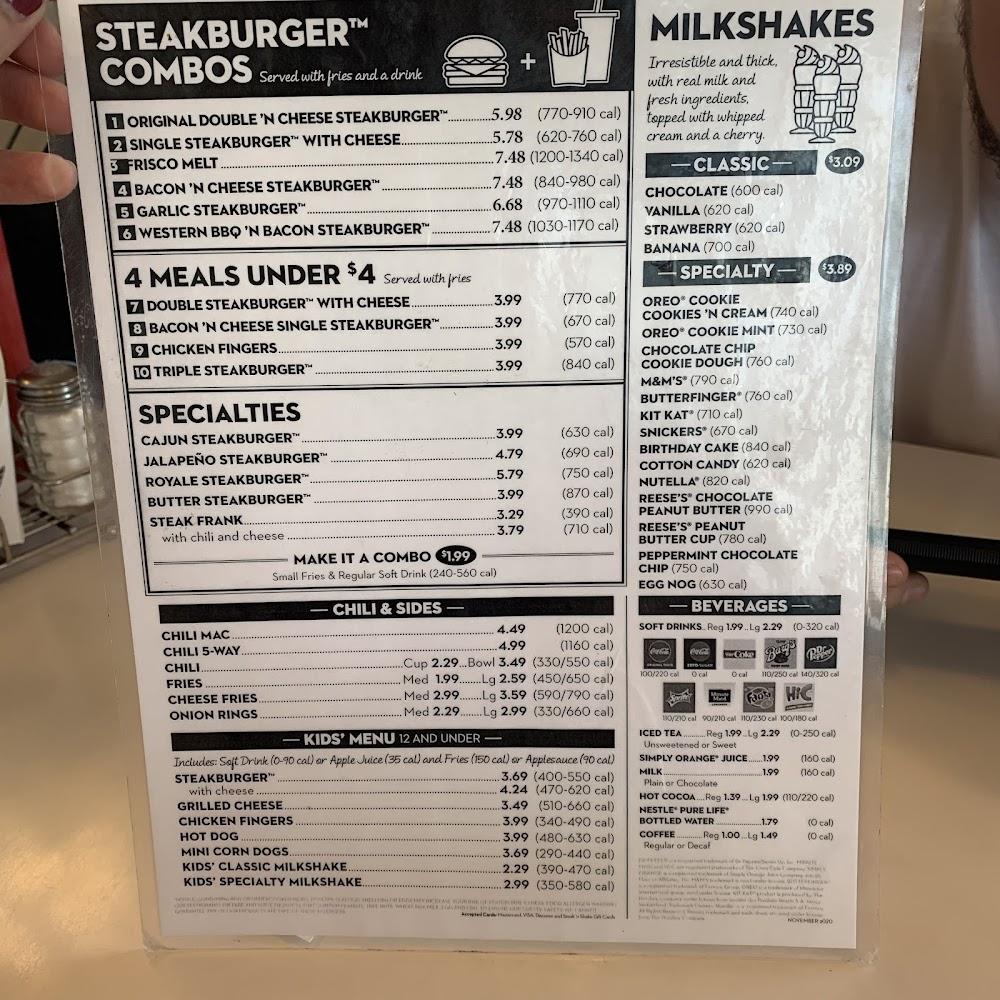 Steak 'n Shake Menu image 3